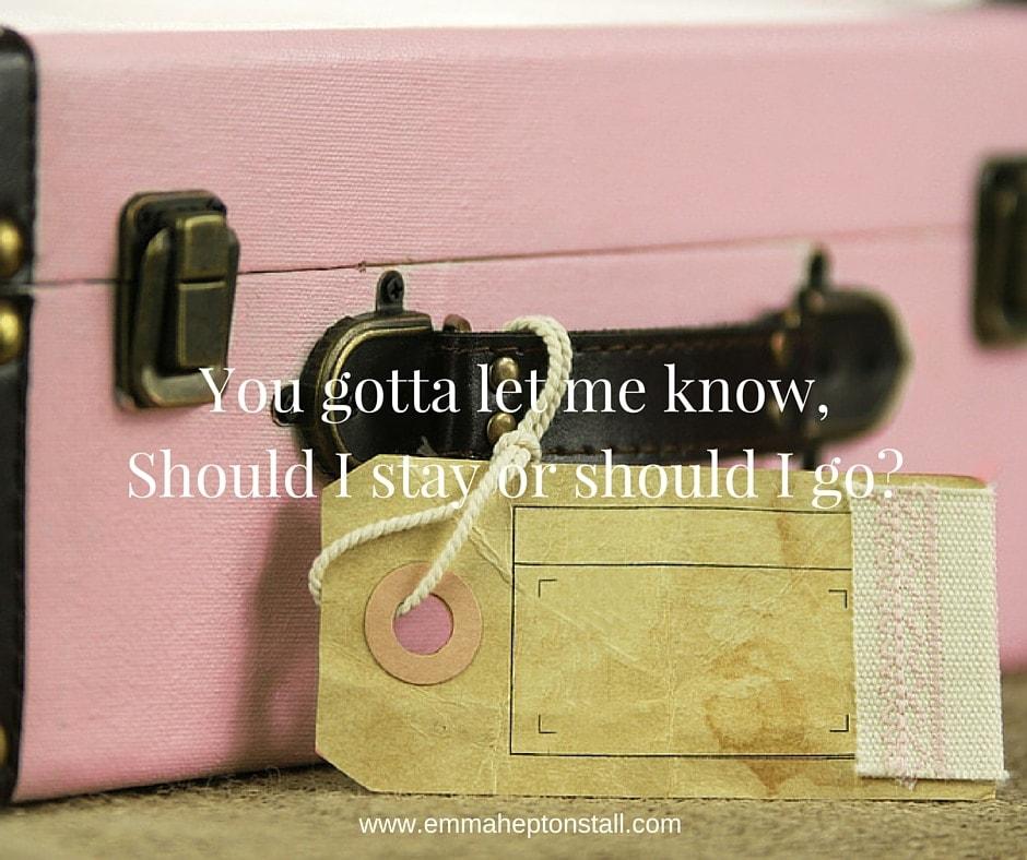 Should I stay or should I go? The Webinar