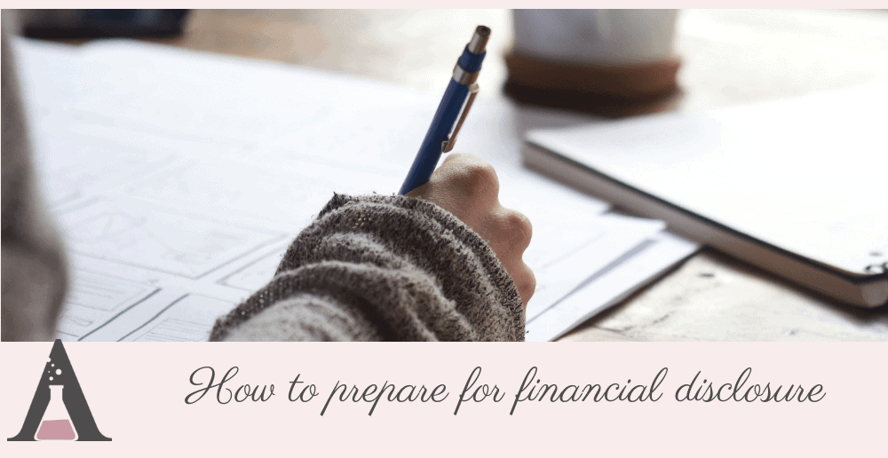 How to prepare for financial disclosure